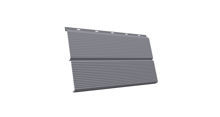 ЭкоБрус 0,345 Gofr GL 0.5 Satin с пленкой RAL 7004 сигнальный серый