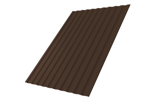 Профнастил С8А 0,5 PurLite Мatt RAL 8017 шоколад