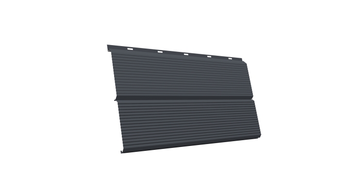 ЭкоБрус 0,345 Gofr GL 0.5 PurLite Matt RAL 7024 мокрый асфальт