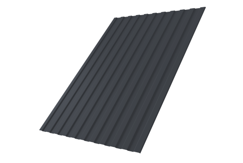 Профнастил С8А 0,45 Drap TX RAL 7024 мокрый асфальт