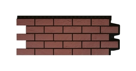 Фасадная панель GL Состаренный кирпич Design Plus корица с черным швом