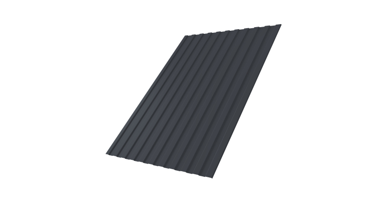 Профнастил С8A 0,5 Velur X RAL 7024 мокрый асфальт