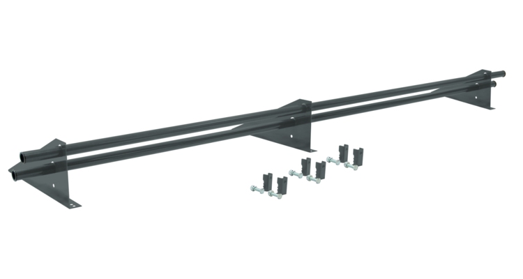 Снегозадержатель трубчатый для фальцевой кровли Optima RAL 7005 3м