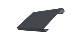 Ламель лицевая 150 забора жалюзи Texas 0.45 Drap TX RAL 7024 мокрый асфальт