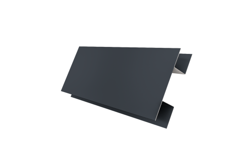 Планка H-образная Экобрус 0,45 Drap TX RAL 7024 мокрый асфальт (3м)