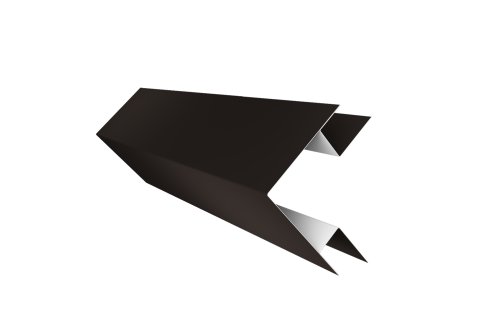 Планка угла внешнего сложного Экобрус Grand Line 0,45 Drap TX RR 32 темно-коричневый (2м)