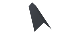 Угол внешний 110x110 0,5 Drap RAL 7024 мокрый асфальт (3м)