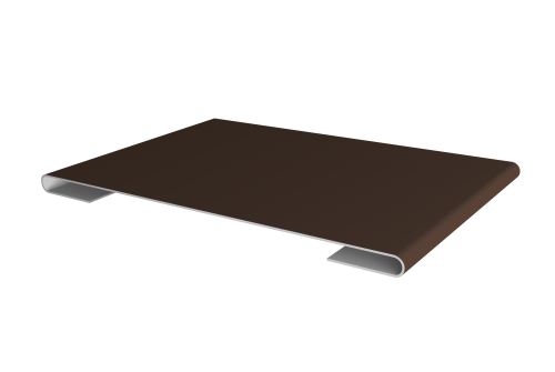 Планка стыковочная 0,5 Satin с пленкой RAL 8017 шоколад (2м)