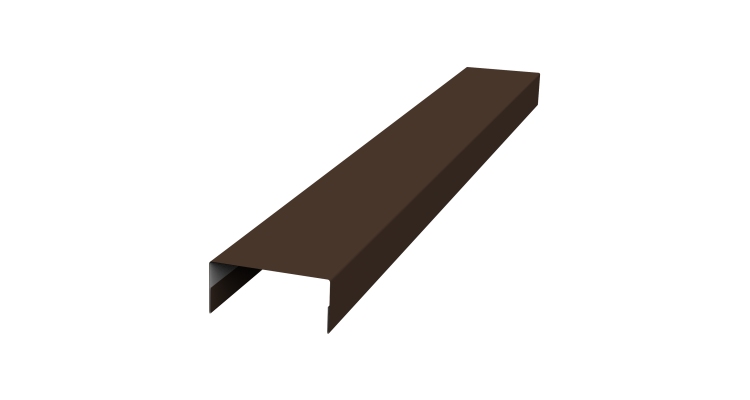 Крышка 30х15 жалюзи Texas 0,45 Drap-double TX RAL 8017 шоколад (2,5м)