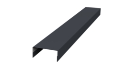 Крышка 30х15 жалюзи Texas 0,45 PE-Double RAL 7024 мокрый асфальт (2м)