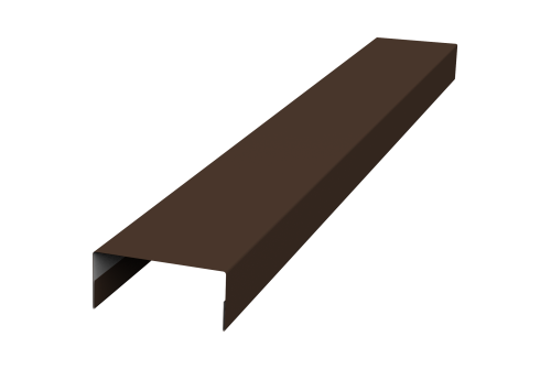 Крышка 30х20 жалюзи Texas 0,45 PE-Double RAL 8017 шоколад (2м)