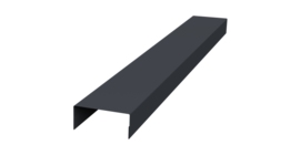 Крышка 30х20 жалюзи Texas 0,5 Drap RAL 7024 мокрый асфальт (2,5м)