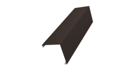 Декоративная накладка на столб универсальная угловая 60х60 для забора жалюзи 0,45 Drap ST RR 32 темно-коричневый (3м)