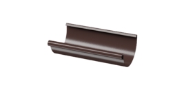 Желоб водосточный полукруглый 3 м Stal Premium, шоколад