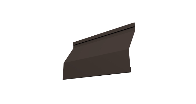 Ламель забора жалюзи Milan Slim 0,45 Drap-double TX RR 32 темно-коричневый