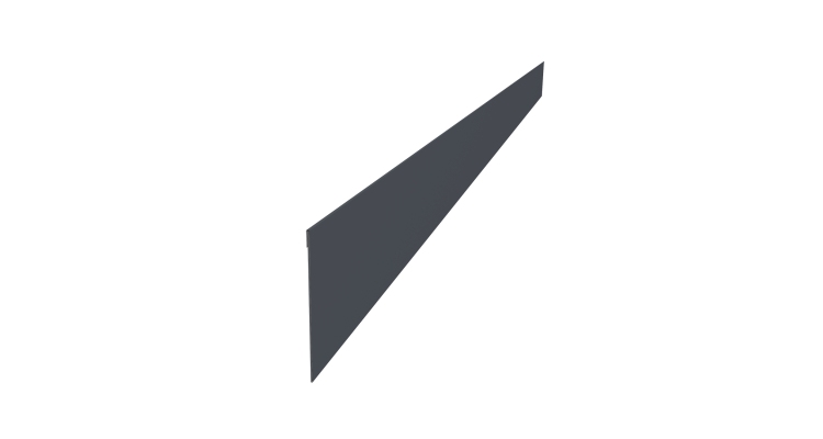 Ламель забора жалюзи Palermo 0,5 Satin RAL 7024 мокрый асфальт