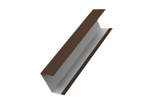 Крышка жалюзи Milan,Tokyo 0,45 Drap RAL 8017 шоколад (2,5м)